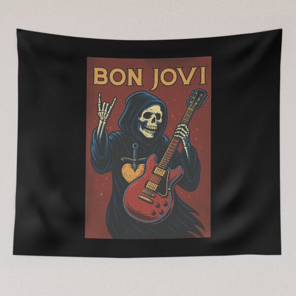Item preview, "Rock You to Death – Grim Reaper Bon Jovi Tribute" designed and sold by GARAPROMOCIONES.