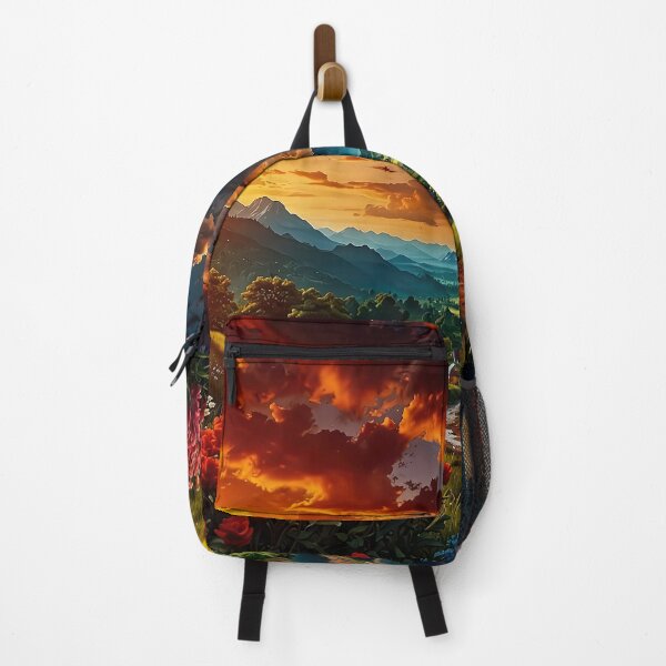 Item preview, Surreal sunset with alien planet designed and sold by PixelParadies.