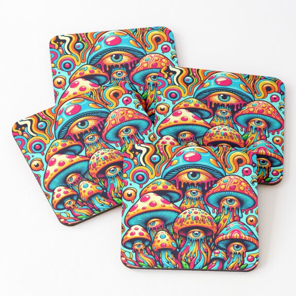 Item preview, Trippy LSD Mushroom Evil eye Sticker designed and sold by Travelcases.