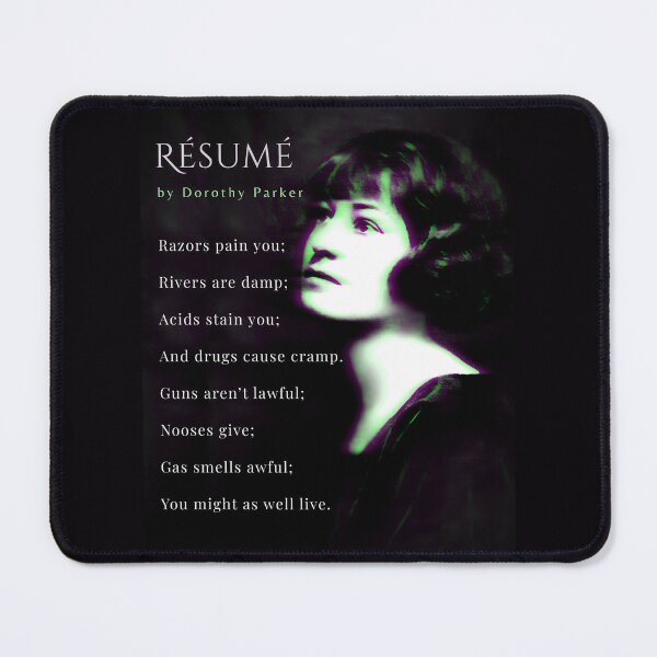 Item preview, Résumé by Dorothy Parker designed and sold by artbleed.