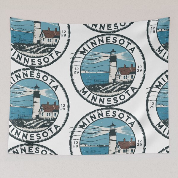 Item preview, United States on stamps - Minnesota designed and sold by CleanDecor.