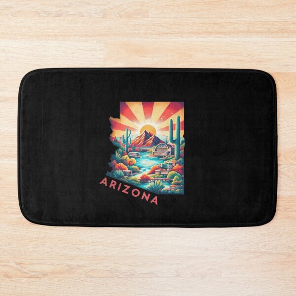 Item preview, Arizona retro travel map of United States designed and sold by CleanDecor.