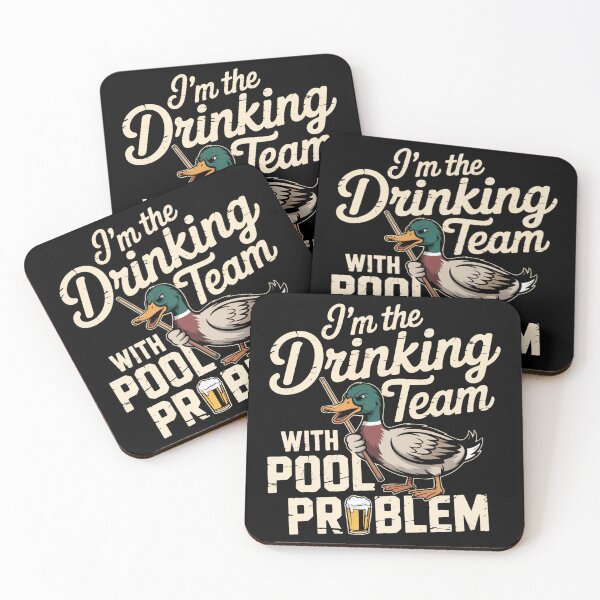 Item preview, I'm the drinking team with a pool problem Billiards Pool Players 8 ball 9 ball designed and sold by sols.