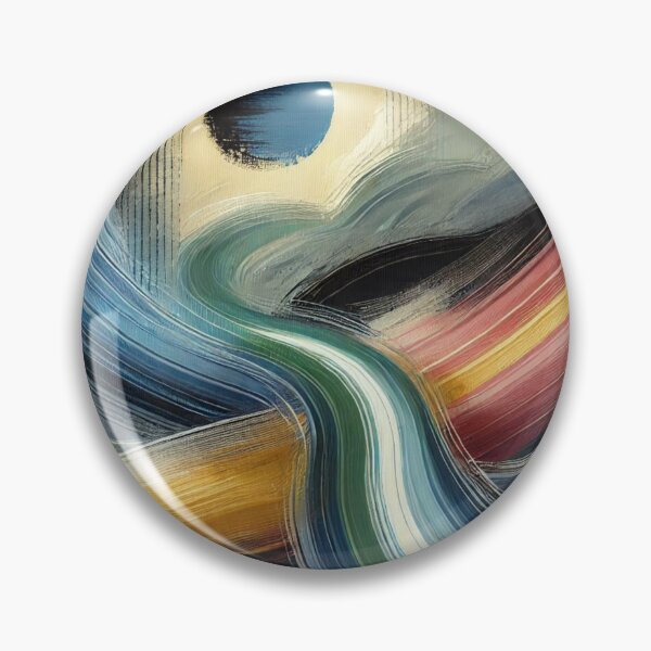 Item preview, “Harmony in Motion – Zen Brushstrokes in Blue, Gold & Red” designed and sold by Zenlines by Ralf Gradl.