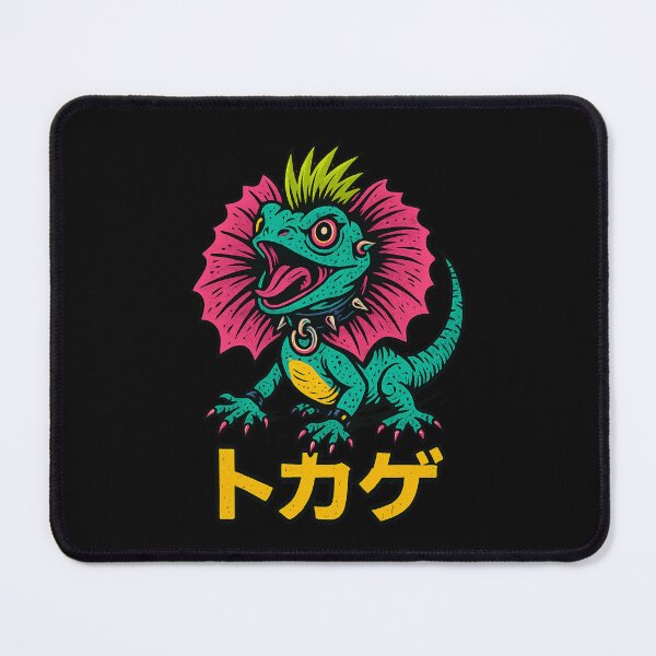 Item preview, Frilled Lizard Punk – Rebel Art with Japanese Letters designed and sold by The True American.