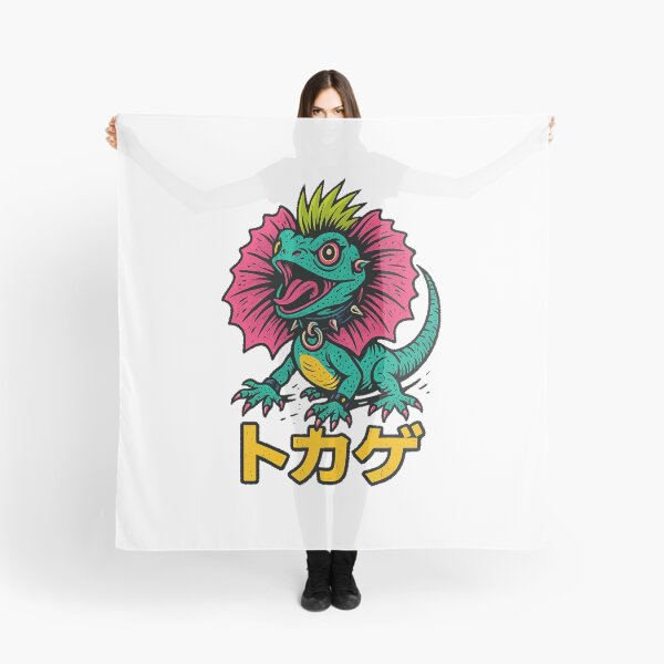 Item preview, Frilled Lizard Punk – Rebel Art with Japanese Letters designed and sold by The True American.