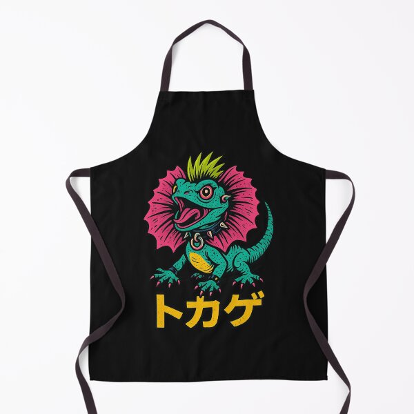 Item preview, Frilled Lizard Punk – Rebel Art with Japanese Letters designed and sold by The True American.