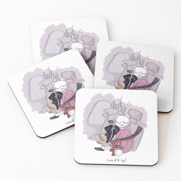 Item preview, Billie and Mittens on a roadtrip! designed and sold by alexcreatesart.