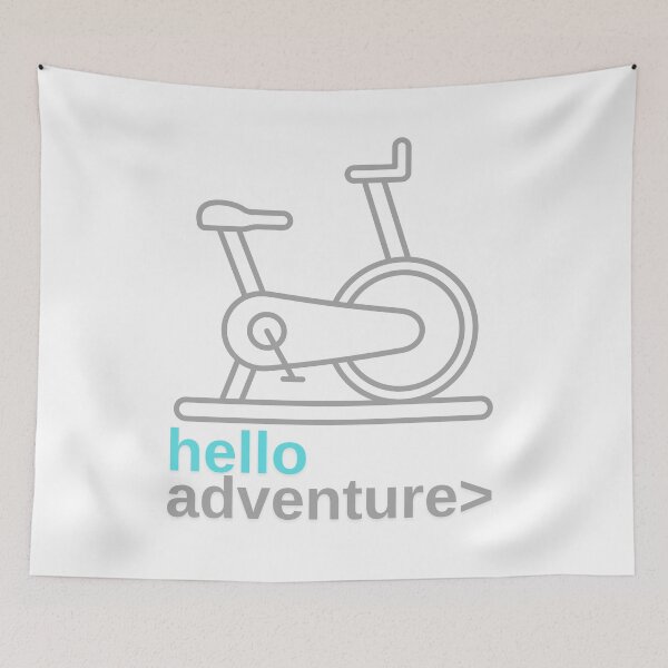 Item preview, Hello Adventure: Indoor Cycling Stationary Bike designed and sold by CleanDecor.