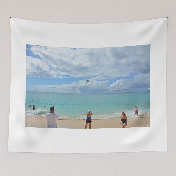 Item preview, Coming In For A Landing Maho Beach designed and sold by LisaWootenPhoto.
