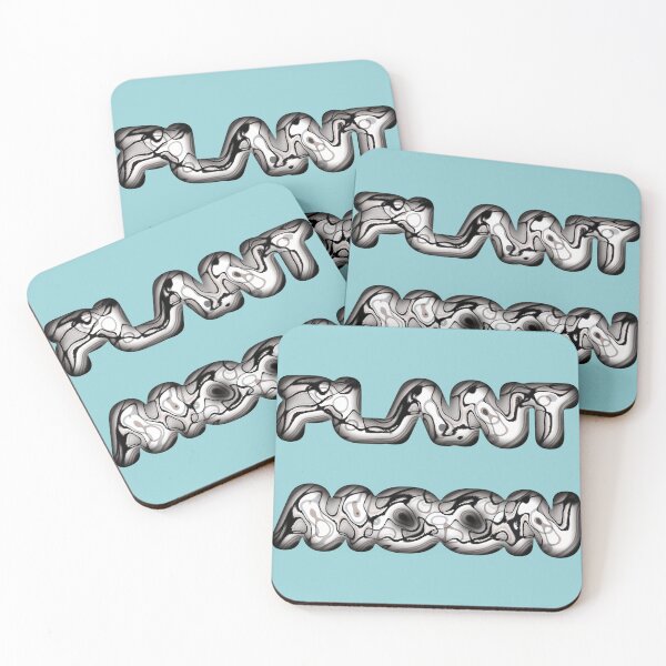 Item preview, Typography of Plant Moon in the Light Blue Sky designed and sold by cremedecolor.