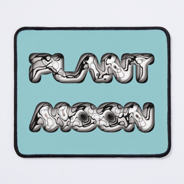 Item preview, Typography of Plant Moon in the Light Blue Sky designed and sold by cremedecolor.