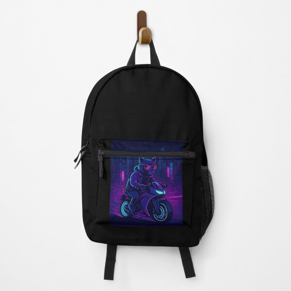 Item preview, Cyberpunk Cat Rider – Neon City Ride designed and sold by Aliashi.