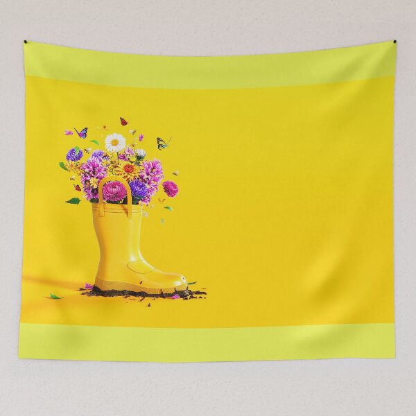 Item preview, FLOWERS IN WELLINGTONS designed and sold by MARYMAXMAC.