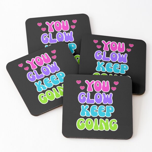 Item preview, You Glow Keep Going – Colorful Motivational Quote designed and sold by Rosiname.