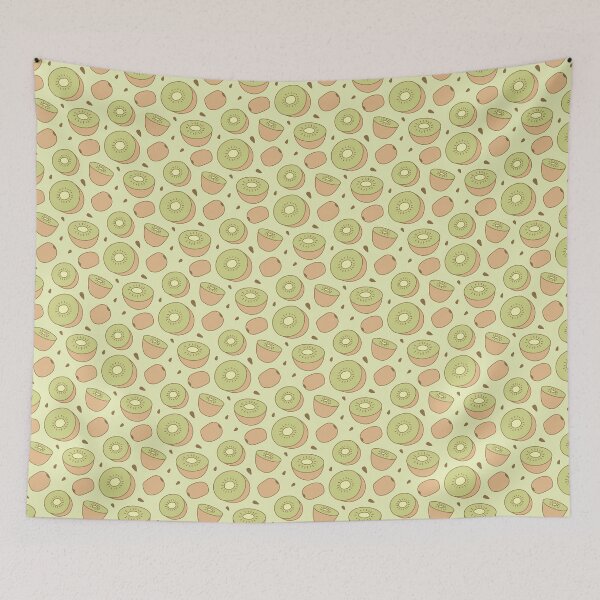 Item preview, Cute Kiwi Pattern | Kawaii Fruit Illustration | Green Tropical Aesthetic Design designed and sold by swoonycreatives.