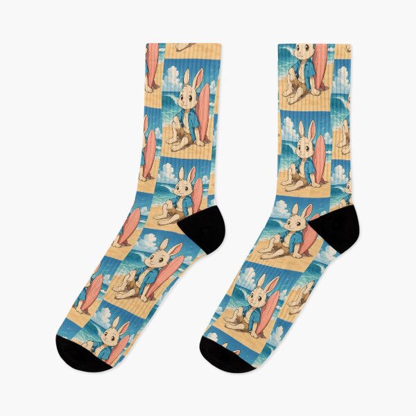 Item preview, Beach Bunny Break – Surf’s Up with Twittlefish designed and sold by Twittlefish.