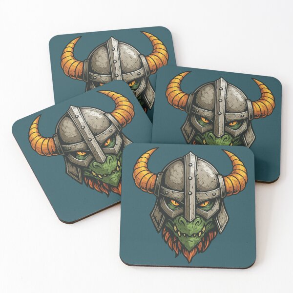 Item preview, Viking Helm Dragon Warrior Head Illustration designed and sold by James Faber.