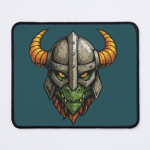 Item preview, Viking Helm Dragon Warrior Head Illustration designed and sold by James Faber.