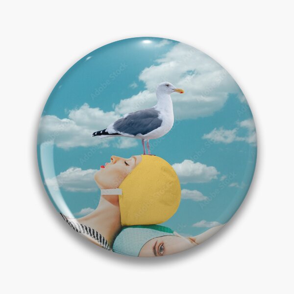 Item preview, SEAGUL ON BEACH HEAD designed and sold by MARYMAXMAC.