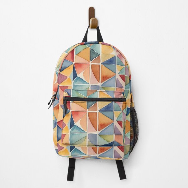 Item preview, Colorful Geometric Watercolor Pattern designed and sold by MoxisWatercolor.