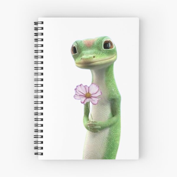 Item preview, Adorable Gecko Holding a Spring flower  designed and sold by AesthinkArt.
