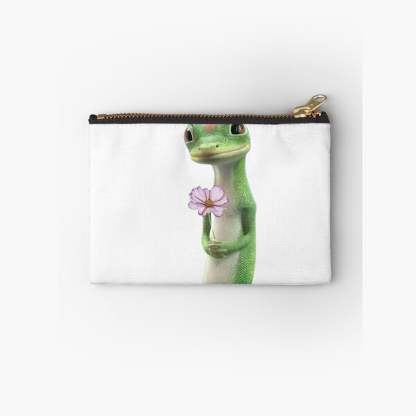 Item preview, Adorable Gecko Holding a Spring flower  designed and sold by AesthinkArt.