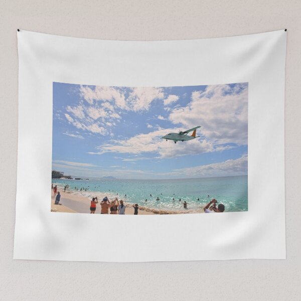 Item preview, Maho Beach Saint Martin Flyover  designed and sold by LisaWootenPhoto.