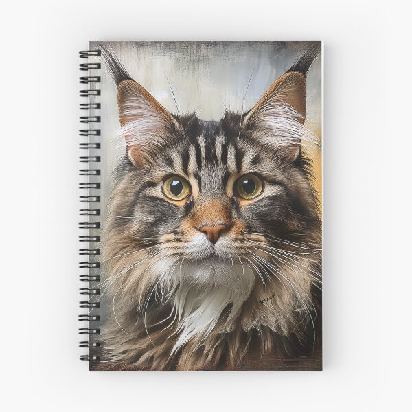 Item preview, Majestic Maine coon cat against a weathered grungy paint texture designed and sold by mrpropcake.