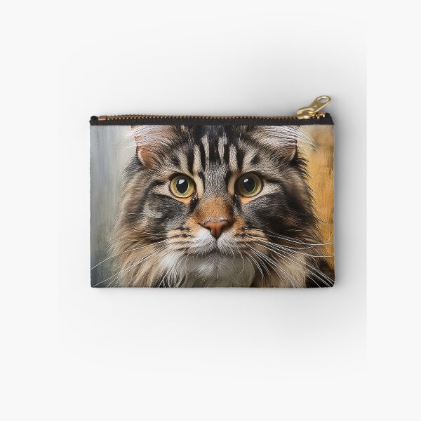 Item preview, Majestic Maine coon cat against a weathered grungy paint texture designed and sold by mrpropcake.