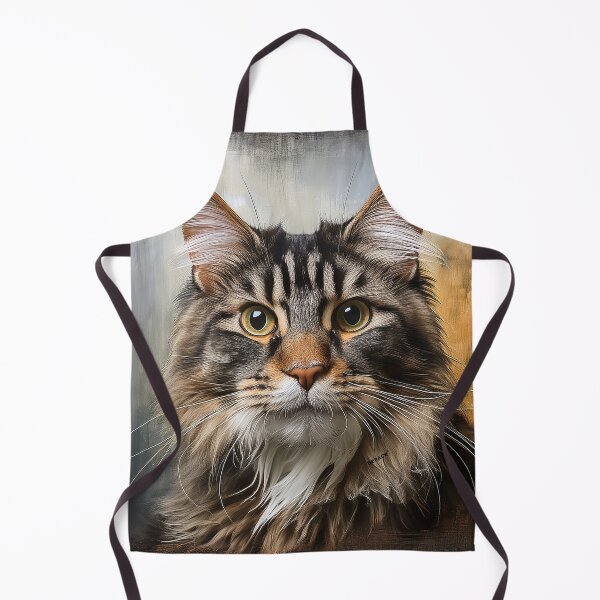Item preview, Majestic Maine coon cat against a weathered grungy paint texture designed and sold by mrpropcake.