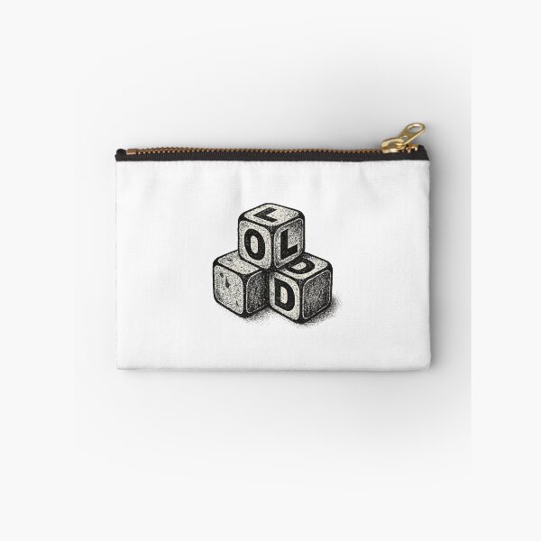 Item preview, Vintage Dice — Distressed Black & White Retro Block Letter Illustration designed and sold by HoopeStylee.