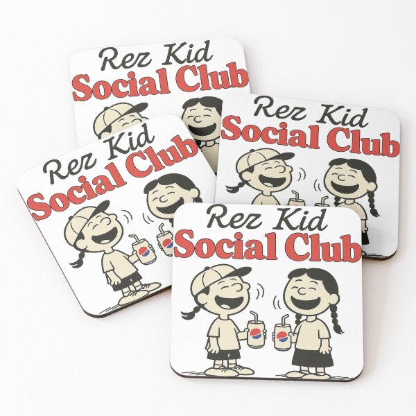 Item preview, Rez Kid Social Club Native American Cartoon Style Graphic designed and sold by The Kindred.