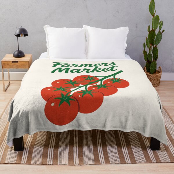 Item preview, Farmers Market — Vintage Tomato Branch Retro Poster Illustration designed and sold by HoopeStylee.