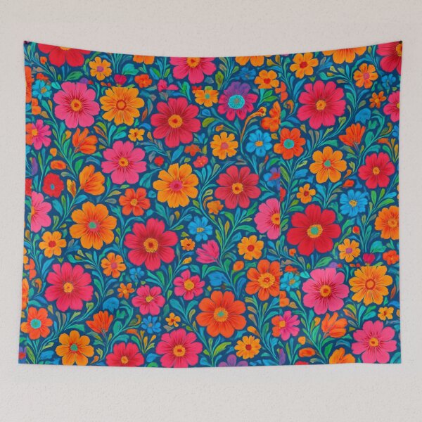 Item preview, Multi-Coloured Flower Patterns designed and sold by IslaKarisArt.