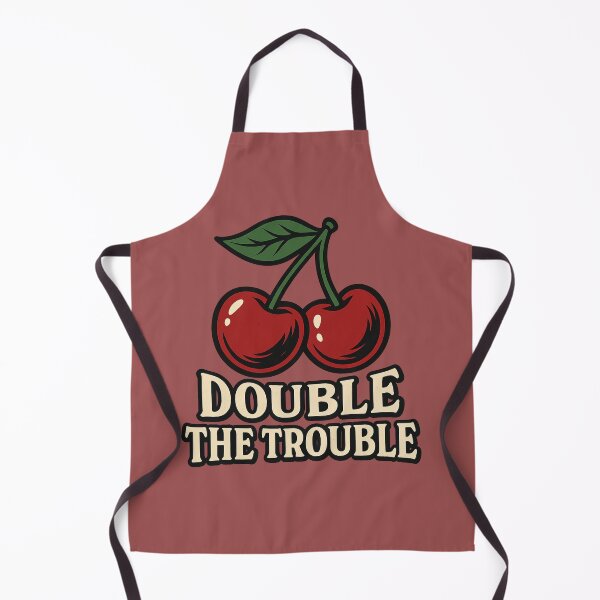 Item preview, Double the Trouble – Realistic Cherry Tattoo Vintage Design designed and sold by Neon Nightmare.