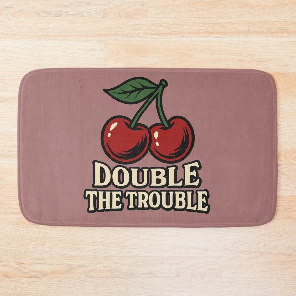 Item preview, Double the Trouble – Realistic Cherry Tattoo Vintage Design designed and sold by Neon Nightmare.