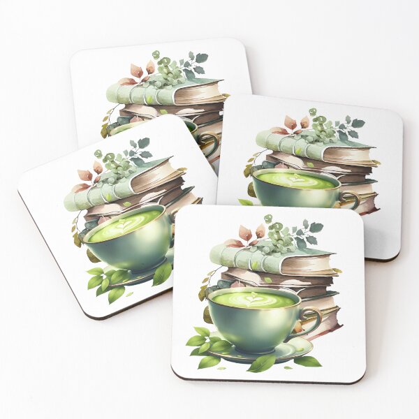 Item preview, “Matcha, Books & Blooms” – Cozy Reading Vibes designed and sold by MochaBookClub.