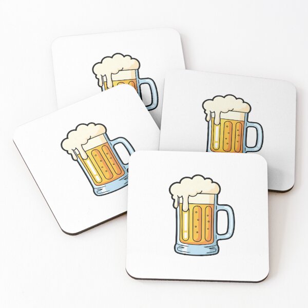 Item preview, Cartoonish glass of premium beer designed and sold by animevisions.