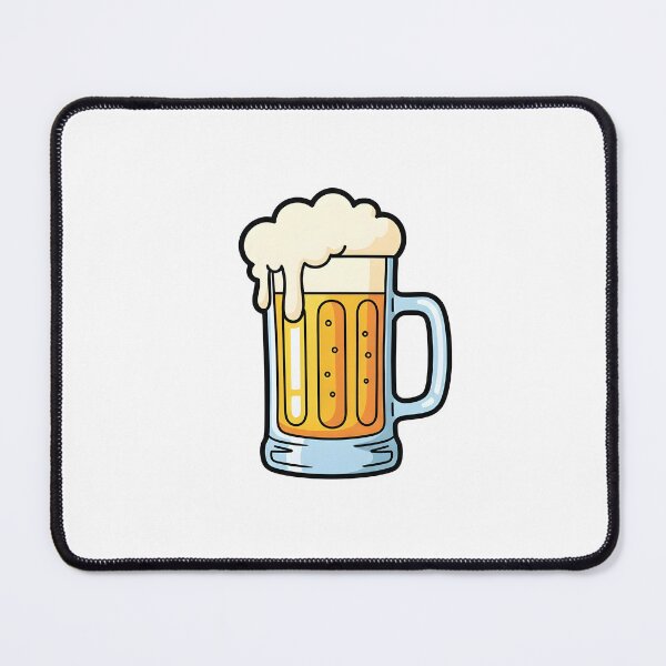 Item preview, Cartoonish glass of premium beer designed and sold by animevisions.