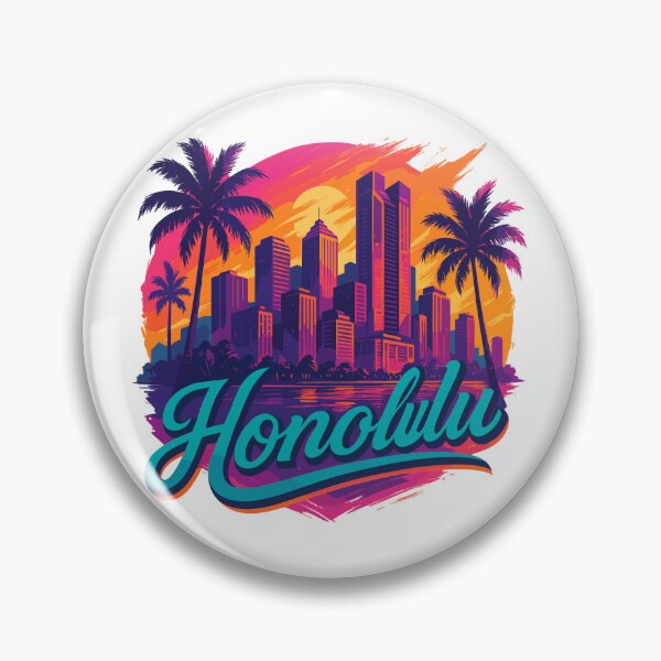 Item preview, Honolulu Waikiki Capital Hawaii Aloha Gift designed and sold by Pineapple-Tree.