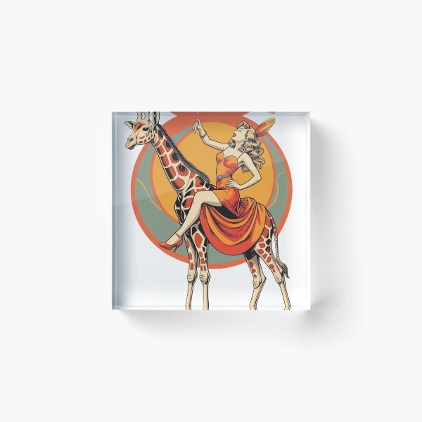 Item preview, Pop Music Fan Sticker, Showgirl on Giraffe, TS 12 T-Shirt designed and sold by Bits & Bops Boutique.
