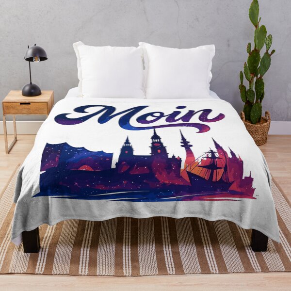 Item preview, Hamburg Moin city silhouette galactic gift designed and sold by Pineapple-Tree.