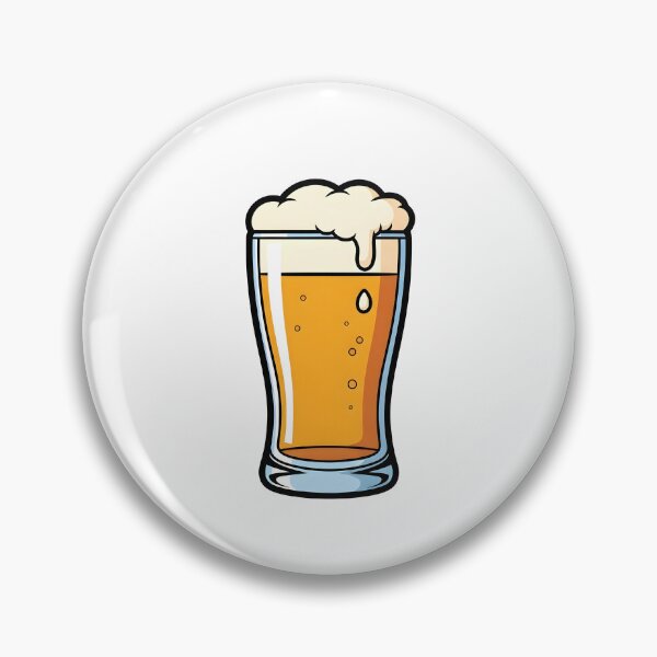 Item preview, Cartoonish glass of beer bar designed and sold by animevisions.