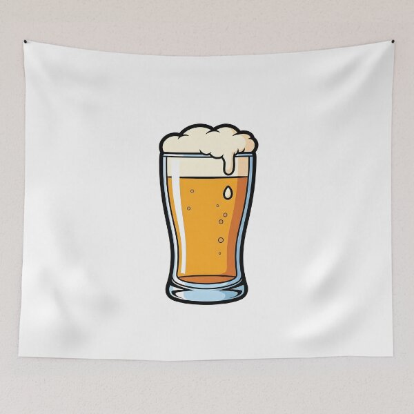 Item preview, Cartoonish glass of beer bar designed and sold by animevisions.
