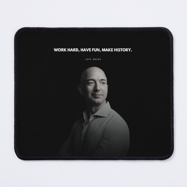 Item preview, Jeff Bezos Motivational Quote Portrait designed and sold by SuccessInsanity.