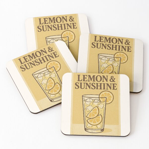Item preview, Lemon & Sunshine — Vintage Lemonade Glass Retro Poster Illustration designed and sold by HoopeStylee.