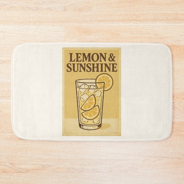Item preview, Lemon & Sunshine — Vintage Lemonade Glass Retro Poster Illustration designed and sold by HoopeStylee.