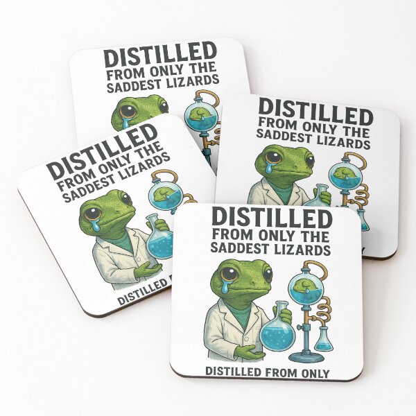 Item preview, Distilled From Only the Saddest Lizards designed and sold by FunnySignalStudio.