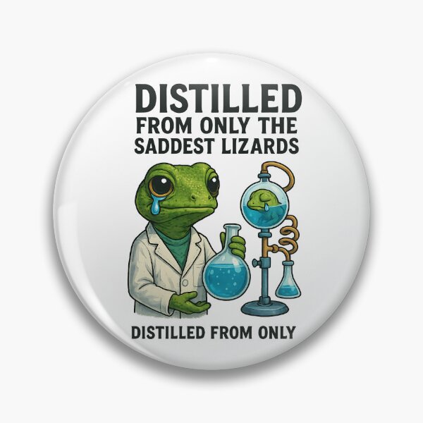 Item preview, Distilled From Only the Saddest Lizards designed and sold by FunnySignalStudio.